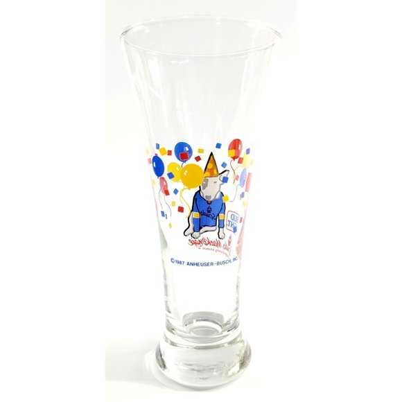 Vintage Bud Light Spuds Mackenzie The Original Party Animal Glass 1987 - Picture 2 of 6